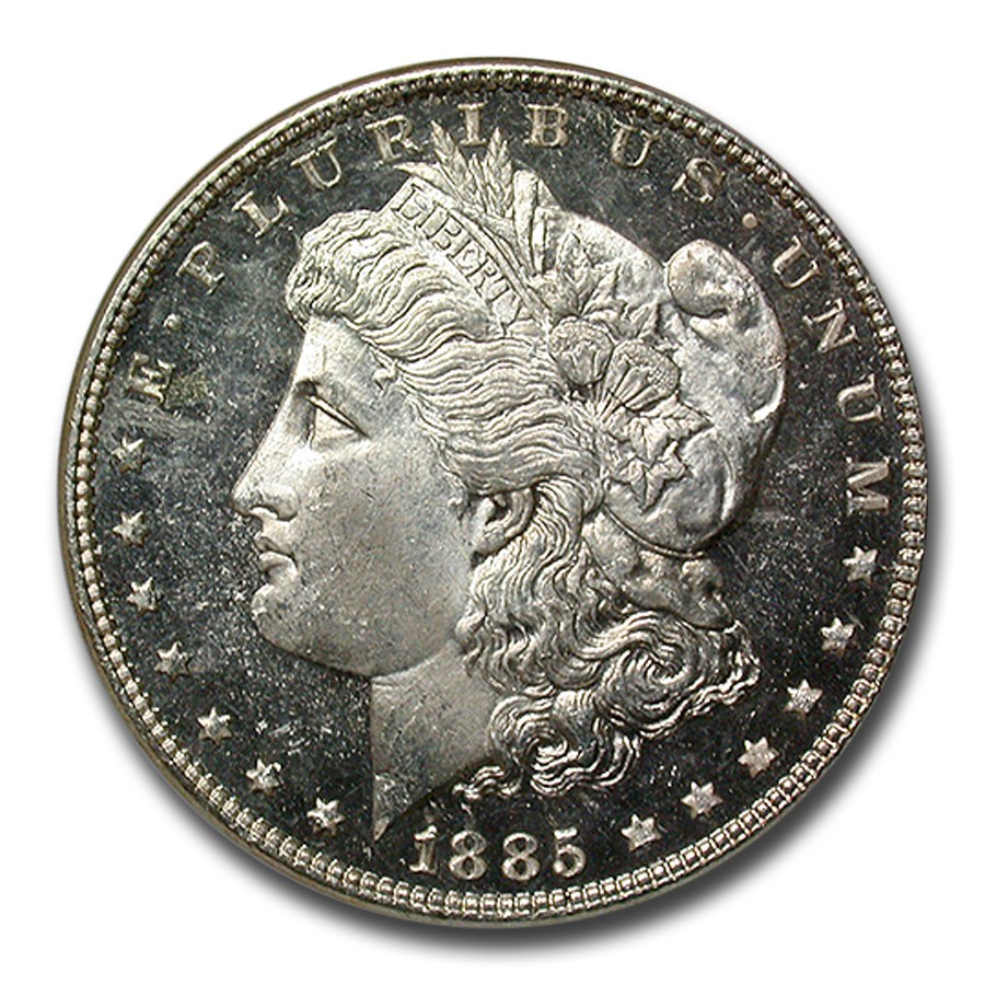 1885 Morgan Dollar MS-64 DPL NGC