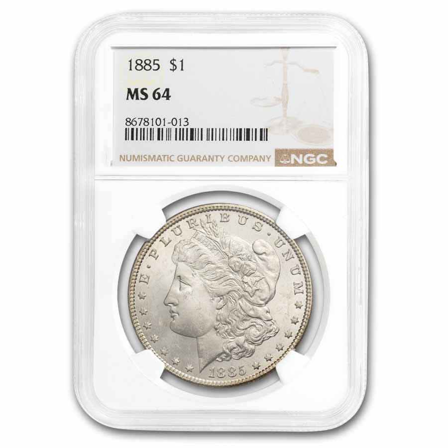 1885 Morgan Dollar MS-64 NGC