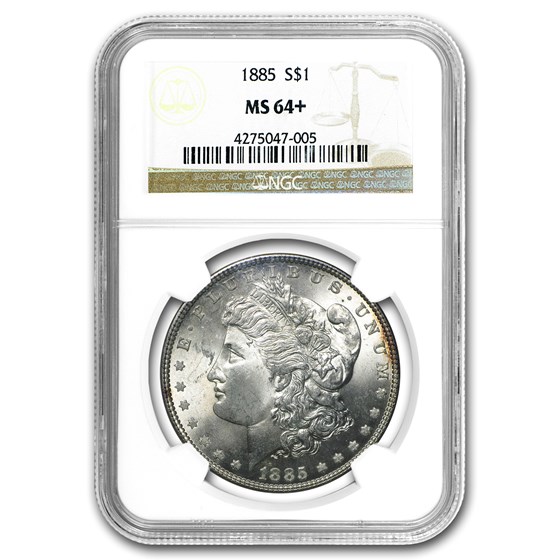 1885 Morgan Dollar MS-64+ NGC 1885 Morgan Dollar MS-64+ NGC