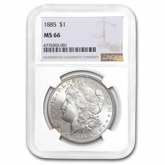 1885 Morgan Dollar MS-66 NGC 1885 Morgan Dollar MS-66 NGC