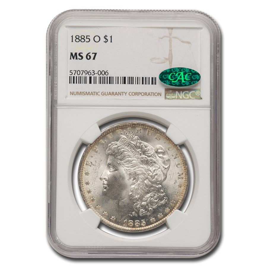 1885 Morgan Dollar MS-67 NGC CAC
