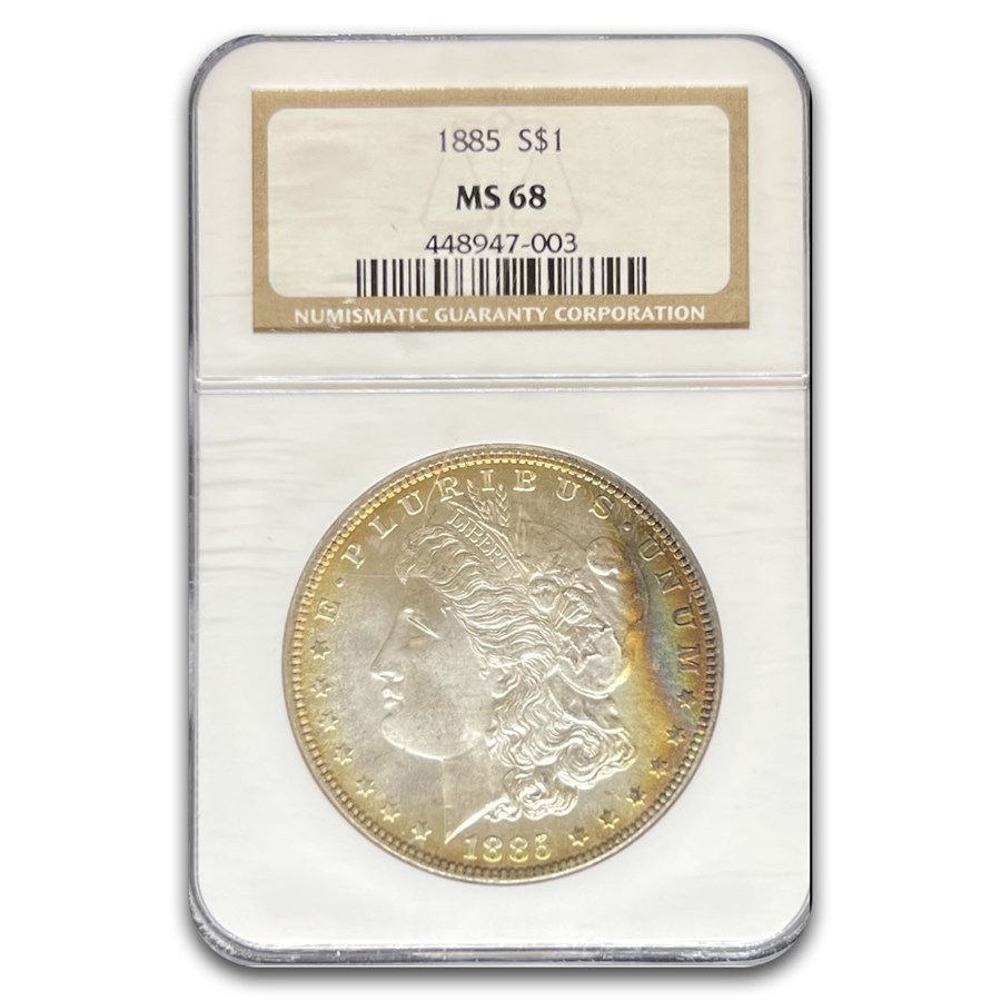 1885 Morgan Dollar MS-68 NGC (Toned)