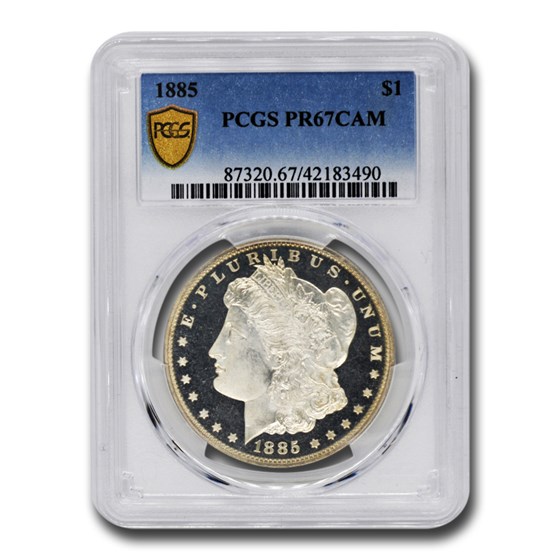 1885 Morgan Dollar PR-67 Cameo PCGS 1885 Morgan Dollar PR-67 Cameo PCGS