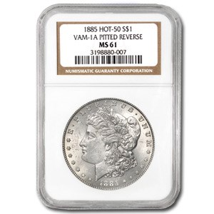 1885 MS-61 NGC (VAM-1A, Pitted Rev Hot-50) 1885 MS-61 NGC (VAM-1A, Pitted Rev Hot-50)