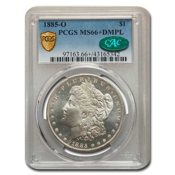 1885-O Morgan Dollar DMPL MS-66+ PCGS CAC 1885-O Morgan Dollar DMPL MS-66+ PCGS CAC
