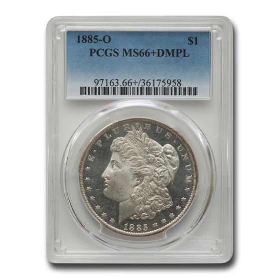 1885-O Morgan Dollar DMPL MS-66+ PCGS 1885-O Morgan Dollar DMPL MS-66+ PCGS