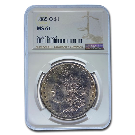 1885-O Morgan Dollar MS-61 NGC