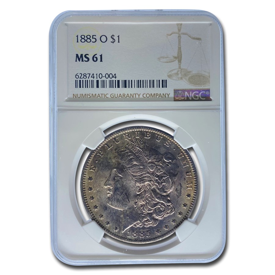 1885-O Morgan Dollar MS-61 NGC