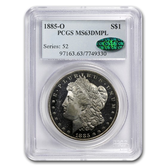 1885-O Morgan Dollar MS-63 DMPL PCGS (CAC)