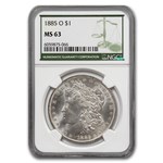 1885-O Morgan Dollar MS-63 NGC (Green Label)