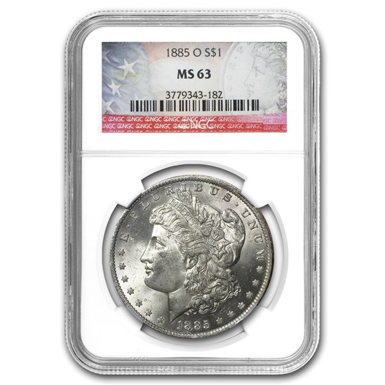 1885-O Morgan Dollar MS-63 NGC