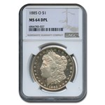 1885-O Morgan Dollar MS-64 DPL NGC