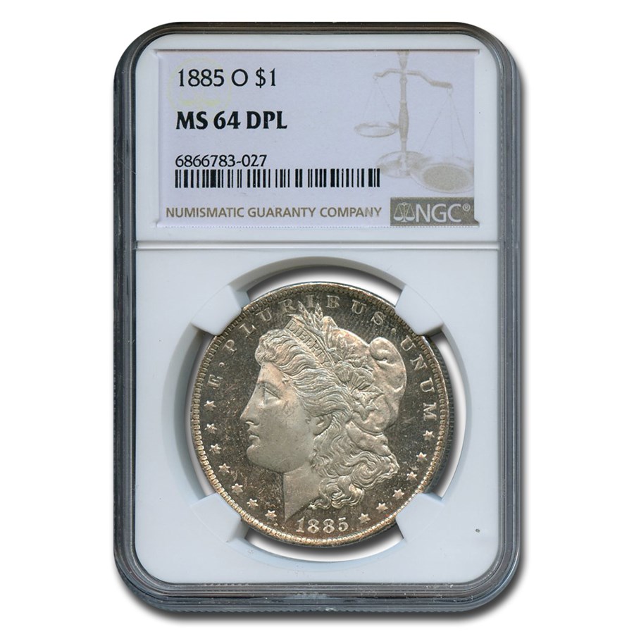 1885-O Morgan Dollar MS-64 DPL NGC