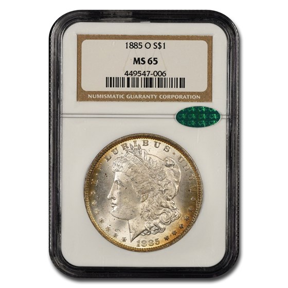 1885-O Morgan Dollar MS-65 NGC CAC 1885-O Morgan Dollar MS-65 NGC CAC