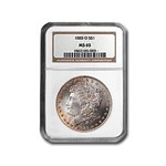 1885-O Morgan Dollar MS-65 NGC (Light Golden Toning)
