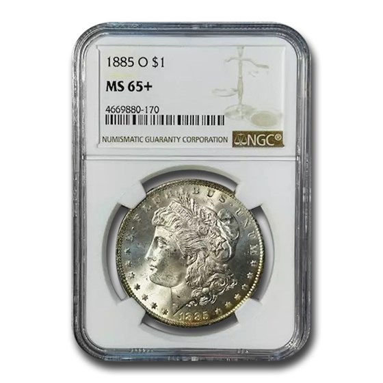 1885-O Morgan Dollar MS-65+ NGC 1885-O Morgan Dollar MS-65+ NGC