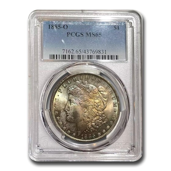 1885-O Morgan Dollar MS-65 PCGS (Toning) 1885-O Morgan Dollar MS-65 PCGS (Toning)