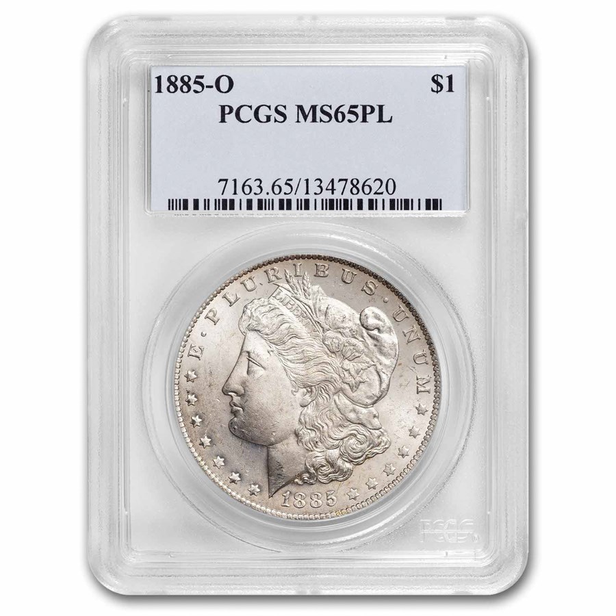 1885-O Morgan Dollar MS-65 PL PCGS