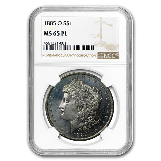 1885-O Morgan Dollar MS-65 PL Proof Like NGC 1885-O Morgan Dollar MS-65 PL Proof Like NGC