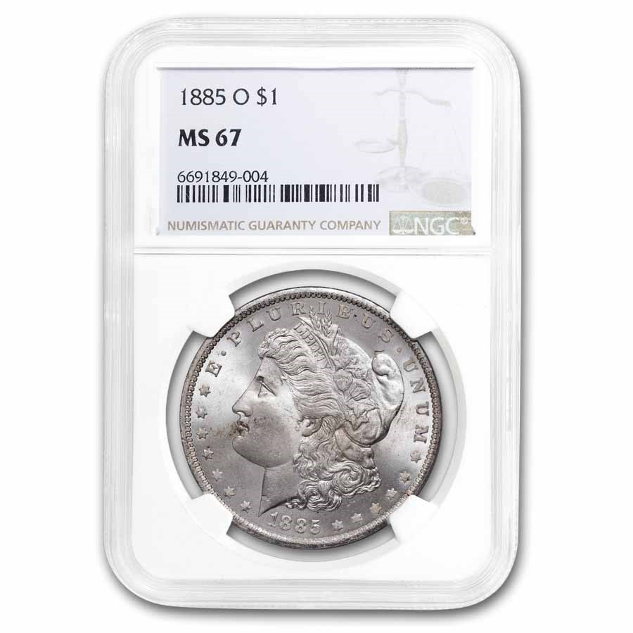 1885-O Morgan Dollar MS-67 NGC