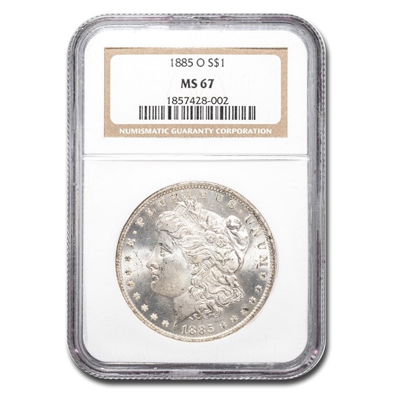 1885-O Morgan Dollar MS-67 NGC 1885-O Morgan Dollar MS-67 NGC