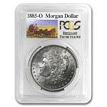 1885-O Stage Coach Morgan Dollar BU PCGS