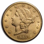 1885-S $20 Liberty Gold Double Eagle AU