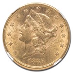 1885-S $20 Liberty Gold Double Eagle MS-60 NGC