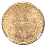 1885-S $20 Liberty Gold Double Eagle MS-60 NGC