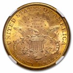 1885-S $20 Liberty Gold Double Eagle MS-62 NGC