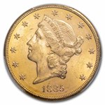 1885-S $20 Liberty Gold Double Eagle MS-62 PCGS