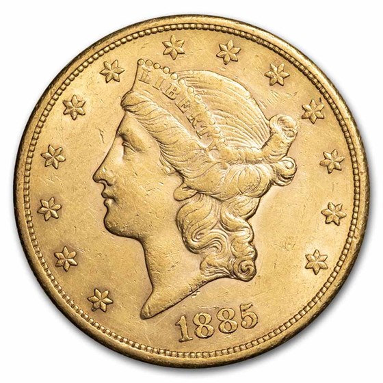 1885-S $20 Liberty Gold Double Eagle XF 1885-S $20 Liberty Gold Double Eagle XF