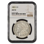 1885-S Morgan Dollar AU-53 NGC