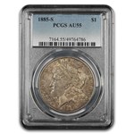 1885-S Morgan Dollar AU-55 PCGS