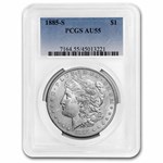1885-S Morgan Dollar AU-55 PCGS