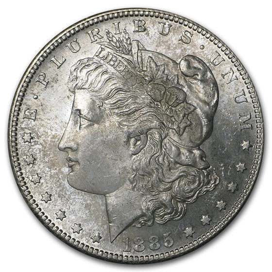 1885-S Morgan Dollar BU Details (Cleaned)