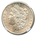 1885-S Morgan Dollar MS-60 NGC