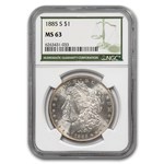 1885-S Morgan Dollar MS-63 NGC (Green Label)
