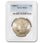 1885-S Morgan Dollar MS-63 PCGS
