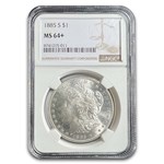 1885-S Morgan Dollar MS-64+ NGC
