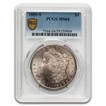 1885-S Morgan Dollar MS-64 PCGS (Toned)
