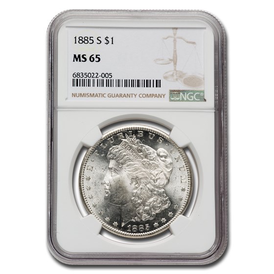 1885-S Morgan Dollar MS-65 NGC 1885-S Morgan Dollar MS-65 NGC