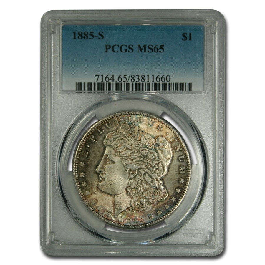 Buy 1885-S Morgan Dollar MS-65 PCGS (Toned) | APMEX