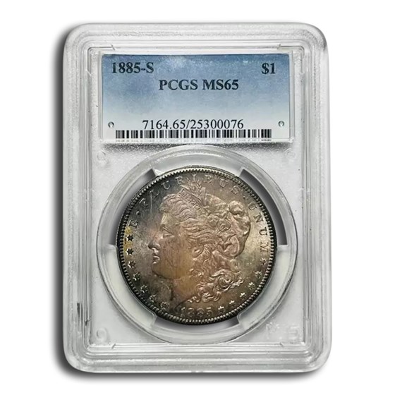 1885-S Morgan Dollar MS-65 PCGS (Toned)