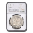 1885-S Morgan Dollar MS-66 NGC
