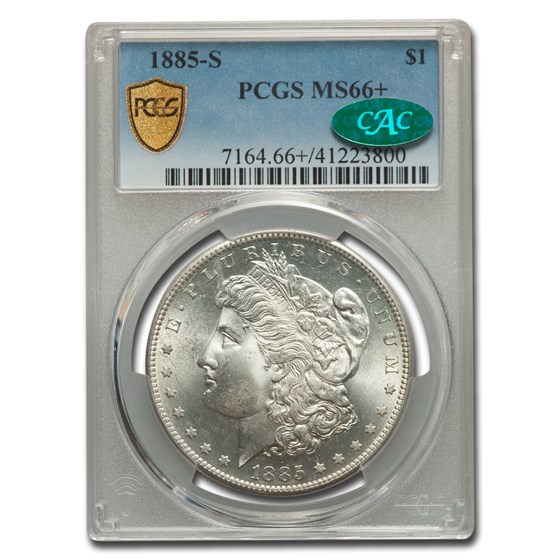 1885-S Morgan Dollar MS-66+ PCGS CAC 1885-S Morgan Dollar MS-66+ PCGS CAC