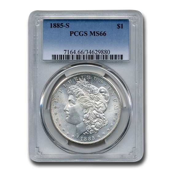 1885-S Morgan Dollar MS-66 PCGS 1885-S Morgan Dollar MS-66 PCGS
