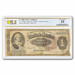 1886 $1.00 Silver Cert Martha Washington VG-10 PCGS (Fr#220)