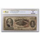 1886 $1.00 Silver Certificate Martha Washington VG-8 PCGS(Fr#220)