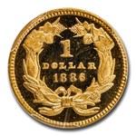 1886 $1 Indian Head Gold Dollar PR-66 Cameo PCGS